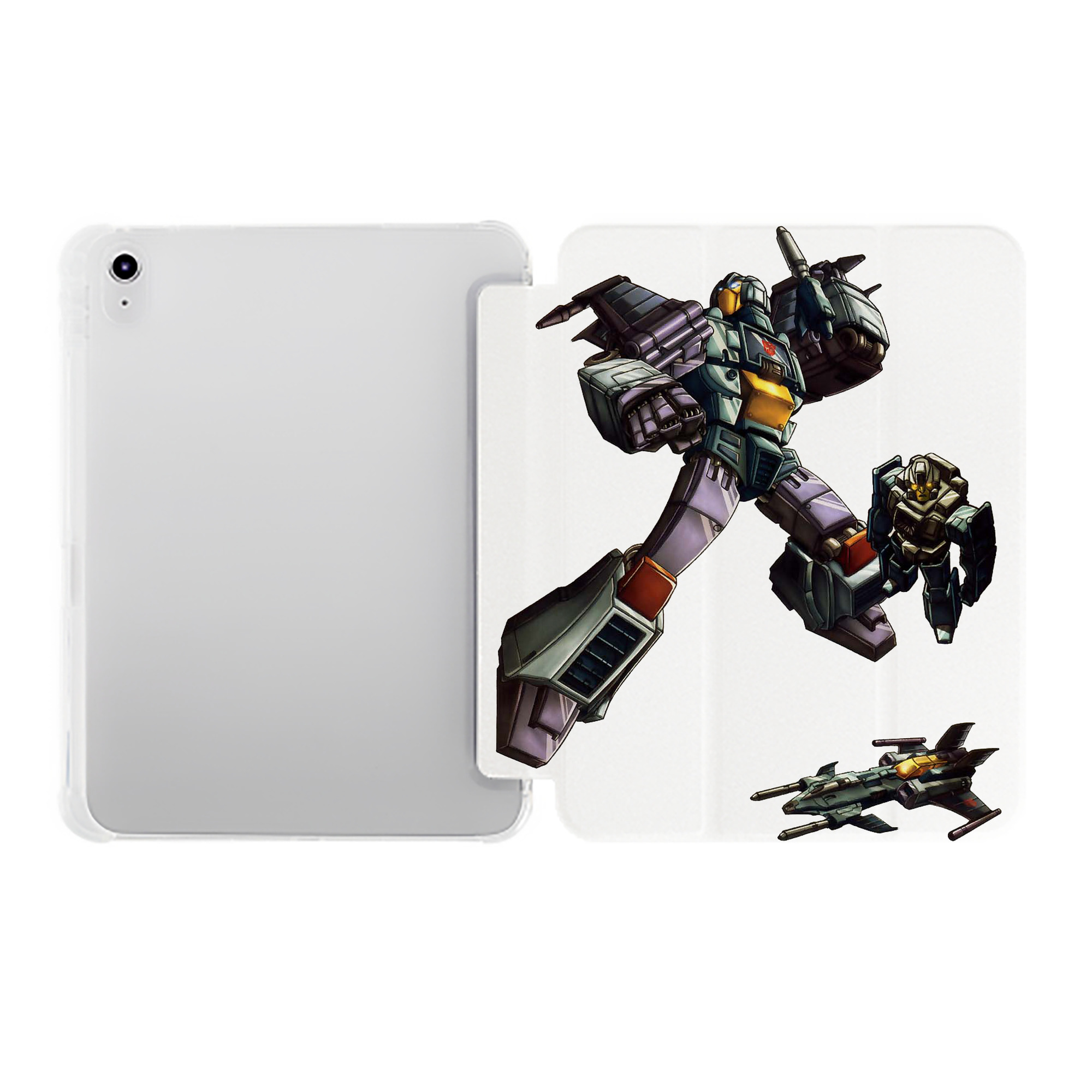 （画像用）  IPad ケース ペン収納付き 三つ折りスタンド PUレザー×シリコン 対応機種9.5/10.5/10.9インチ